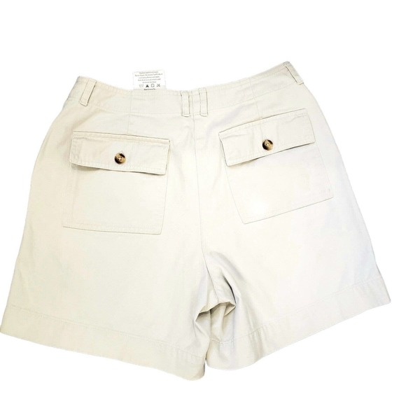 Talbots Petites Relaxed Chino Shorts Sz. 6 P Ivory - Picture 10 of 12
